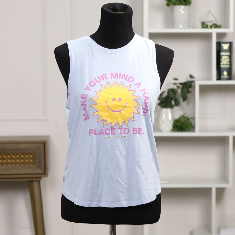 Spiritual Gangster limited Edition Happy Vibes  Athleisure Muscle Tank Medium